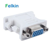 Felkin DVI to VGA Adapter Cable Male to Female DVI 24+5 Pin to VGA 1080P Converter Adapter for HDTV Monitor Computer PC Laptop