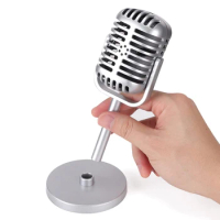 5 Colors Classic Retro Dynamic Vocal Microphone Vintage Mic Universal Stand For Live Performance Karaoke Studio Recording