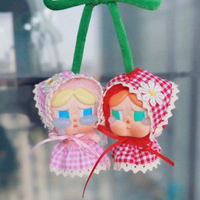 內地直送 - 愛神的眼淚搪膠吊卡CRYBABY哭娃甜在一起Lisa同款紅格裙