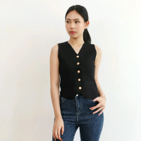 Casey Vest Knit Premium Quality BKK