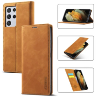Funda Flip Case for Samsung Galaxy S21 Ultra Note 20 S20 FE A12 A22 A31 A52 A72 Magnetic Flip Wallet Coque Phone Case Cover