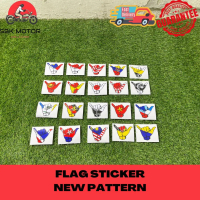 FLAG STICKER NEW PATTERN NEGARA NEGERI HAND FLAG STICKER Notebooks Office Paper Stationery