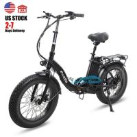 US Stock 48V 500W 750W 20 Inch Ebike E Bicycle Electric Adult Folding Bike Foldable Fat Tire