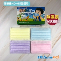 【MD雙鋼印】【無偶氮】 永猷兒童醫用卡通圖案平面口罩【兔子】【恐龍】【怪手】【天空藍】【櫻花粉】【薰衣草紫】【幼幼藍】