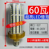超亮 led 燈泡 大瓦數 50w 60W 40瓦 E27 E14小螺口 LED節能燈泡  家用 超市  車間 照明