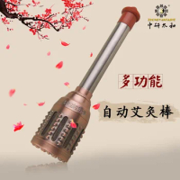 Pure Copper Tai Chi Moxibustion Stick Warm Moxibustion Equipment 3 - 5 Years Pure Moxa Qi Moxa Stick Smokeless Moxa Tie-in Sales