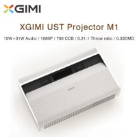 2023 NEW XGIMI M1 Ultra Short Throw Projector 1080P Full HD 0.33 DMD UST Cinema Smart HDR Video Beamer For Home Theater Cinema