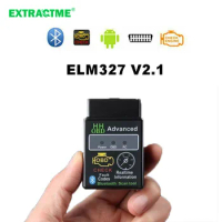 Extractme OBD2 HH OBD ELM327 V2.1 Bluetooth OBDII CAN BUS Check Engine Car Auto Diagnostic Scanner Tool Adapter For Android