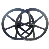 BIKEDOC 700C Carbon Gravel Wheel 31MM Wide 6 Spoke Wheelset Tubeless Disc Brake