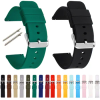 Sports Silicone Watchband 14mm 16mm 18mm 19mm 20mm 21mm 22mm 24mm Watch Band Sport Rubber Watch Strap Wristband Bracelet