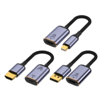 HDMI-compatible Male To USB C Female Adapter Type C To HDMI-compatible Converter HDMI-compatible to DP /mini DP Adapter