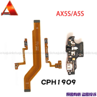 for Oppo A5S AX5S A7N Power Volume Side key Main Mainboard flex cable USB Charging Board Mic Microphone Audio jack board