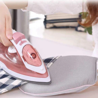 Handheld Ironing Pad Heat Resistant Glove Clothes Garment Steamer Sleeve Ironing Board Holder Portable Mat Sewing Home Supplies