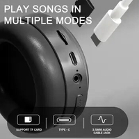 Wireless Headphones Wireless Over-ear Headphones Active Noise Cancelling Hi-res Audio Tf Card Support Type-c Charging