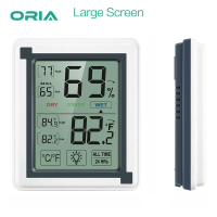 [เก็บเงินปลายทาง] ORIA LCD Digital Hygrometer Thermometer Temperature Humidity Monitor Indoor Room T
