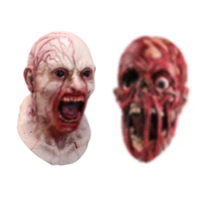Horror Halloween Infected Zombie Full Head Latex Mask Bloody Vampire Headdress Cosplay Costume Props