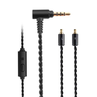 4-core braid OCC Audio Cable With remote mic For Sennheiser IE 400 PRO IE 500 PRO IE 100 PRO BT HEADPHONES