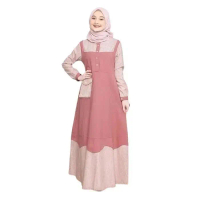 Gamis Anak Tanggung Terbaru Dress UMUR 10-13 Tahun 5 Serian Warna 2026 Bahan Crinkle Airflow Army Ba