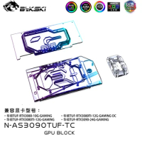Bykski Dual Side GPU Watrer Block For ASUS TUF RTX 3090 /3080 GAMING Video Card Active Backplate Copper Cooler N-AS3090TUF-TC