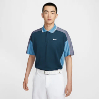 【NIKE GOLF】男款 Nike Golf Club DriFIT高爾夫短袖球衫(軍藍色/淡碳色/白色)