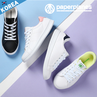[現貨]PAPERPLANES紙飛機 男女款 韓國空運 糖果色系 小白鞋3CM厚底鞋運動鞋休閒鞋【B7901493】