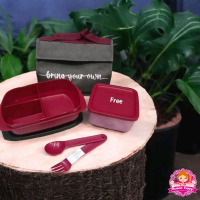 Wadah Tempat Bekal Makan Makanan Bring Your Own BYO Lunch Set Tupperware Tuppy Murah