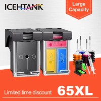 ICEHTANK 65 Refilled Ink Cartridge For HP 65XL Cartridge For HP Deskjet 3700 3720 3721 3722 3723 3724 3730 3732 3733 3735 3752
