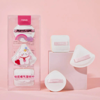 NOVO 3pcs Marshmallow Air Cushion Powder Puff Set - Soft Makeup Sponge Puff for Flawless Face Powder