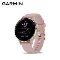 Garmin Venu 3S GPS 智慧腕錶 (5色可選)-氣泡玫瑰
