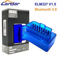 OBD2 Diagnostic ELM327 OBD2 Bluetooth V1.5 Car Diagnostic Tool Auto Scan Adapter for Android OS and Android Car DVD GPS Player