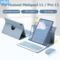 Mouse Rotation Keyboard Case for Huawei Matepad Pro 11 2022 Magnetic Case for Huawei Matepad 11 Cover with Wireless Keyboard