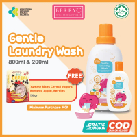 BerryC Baby Gentle Laundry Wash 200ML 800ML Deterjen Sabun Cuci Baju Cair Bayi Liquid Detergent