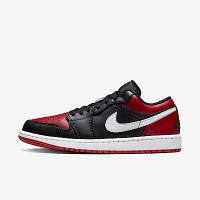 Nike Air Jordan 1 Low 553558-066 男 休閒鞋 喬丹 低筒 黑紅頭 皮革 AJ1 黑紅