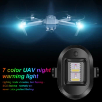 Mini Drone Signal Light USB Rechargeable Anti-collision LED Warning Light for DJI Mavic 2 Pro/Air 2 7-color Drone Accessorires