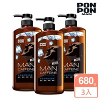 【澎澎MAN】咖啡因勁涼洗髮露-650g+30g(團購3入組)