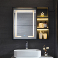 Manufactory bathroom vanity with led mirror bathroom vanity with led bathmirror shelf cabinet bathroom mirror