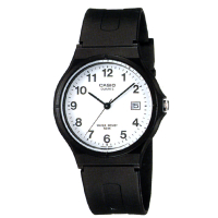 CASIO 超輕薄感時尚指針錶(MW-59-7B)-白 / 考試錶
