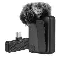 Wireless Microphone Professional Lapel Clip-on Microphone Noise Reduction No Delay Live Broadcast
