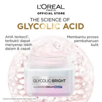 L'Oreal Paris Glycolic Bright Glowing Skincare Day Cream 15 ml Krim L'Oreal Untuk Mencerahkan & Meny