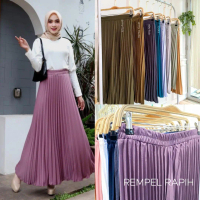 ROK PLISKET PANJANG 100CM PREMIUM BAHAN HYGET SUPER