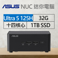 華碩系列【mini金牛座】125H十四核 迷你電腦(32G/1T SSD)《RNUC14RVHU500009I》