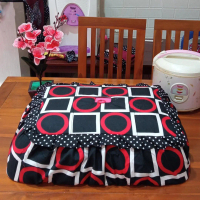 Sarung Cover Tudung Saji Kotak Persegi Jumbo Kain Katun Ukuran 45x60 cm Dekorasi Dapur Minimalis Mod