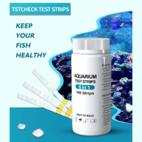 Aquarium Test Strips 6 in 1 100 Count for Fresh Water and Salt Water Tanks