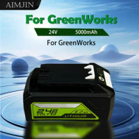 24V 5.0AH Lithium Ion For Greenworks Rechargeable Battery Power Tools 29842 29852 29322 20362 MO24B410 MO48L4211 100% brand new