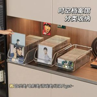 cd盒收納盒桌面黑膠唱片存放整理收藏磁帶專輯展示架子光盤收納盒-【3個裝】PET透明CD收納盒 均碼-款式4