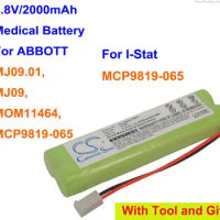 CS 2000mAh Battery B11464, MB939D, IMC819MD for ABBOTT MJ09.01, MJ09,MOM11464,MCP9819-065, MJ09 For I-Stat MCP9819-065