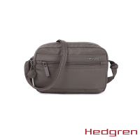 【Hedgren】INNER CITY系列 RFID防盜 迷你輕巧 側背包(灰棕)