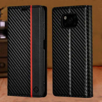 For POCO X3 Pro Case Fiber Pattern Leather Coque For POCO X4 Pro X3 NFC Case Magnetic Phone Protector Shell