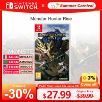 Monster Hunter Rise Nintendo Switch Game Deals 100% Official Original Physical Game Card Action Genre for Switch OLED Lite