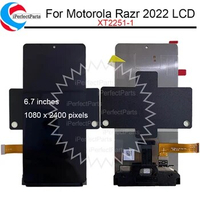 Original For Motorola Moto Razr 2022 LCD Main Display Touch Screen Digitizer Assembly For Moto Razr 3 lcd Sensor